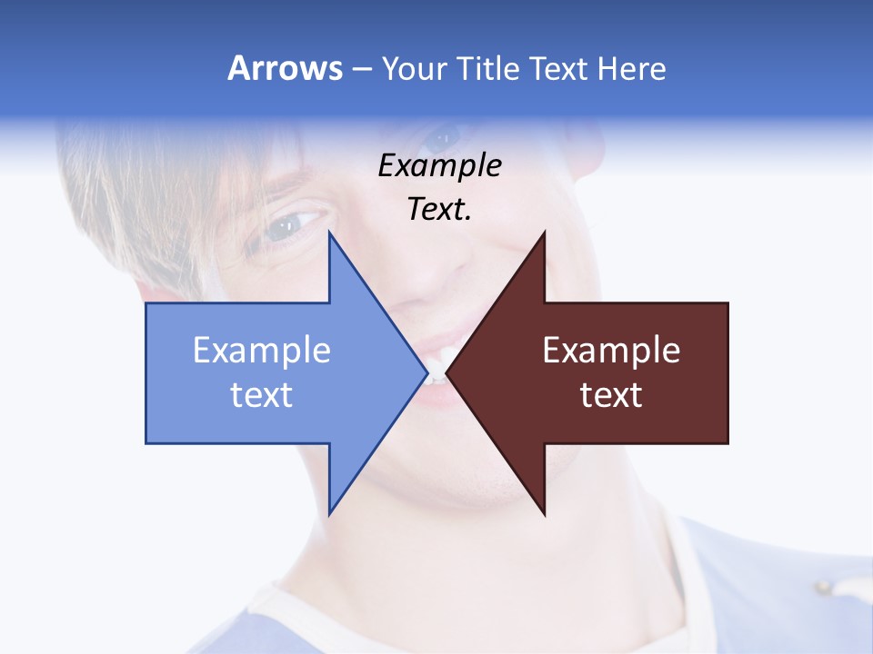 Smiling Face Of Handsome Teenager Male Person. PowerPoint Template