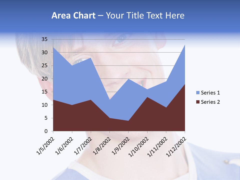 Smiling Face Of Handsome Teenager Male Person. PowerPoint Template