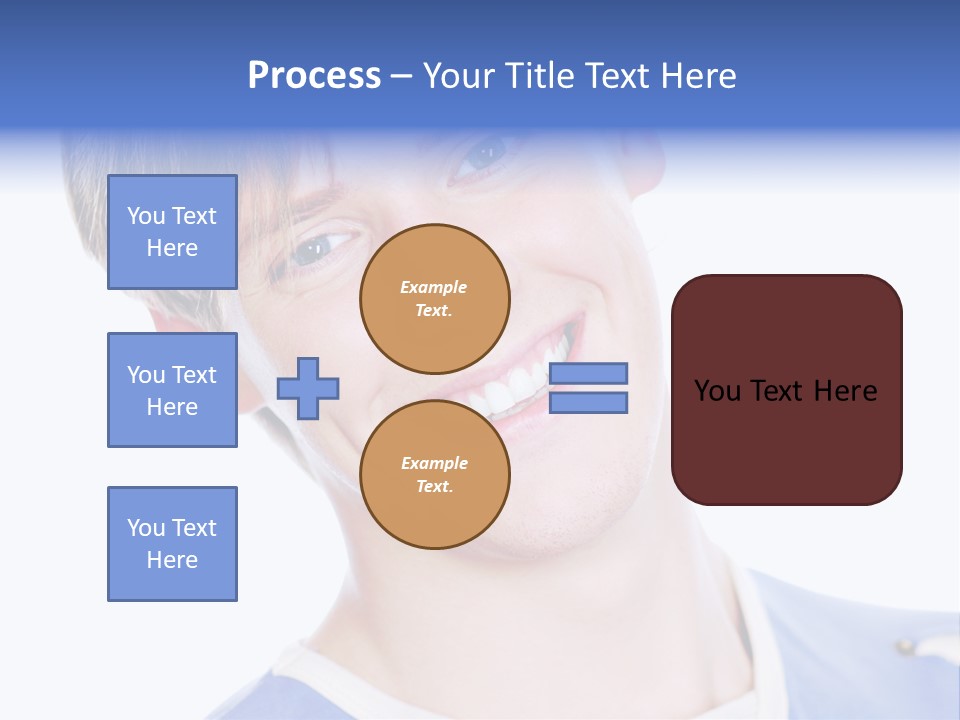 Smiling Face Of Handsome Teenager Male Person. PowerPoint Template