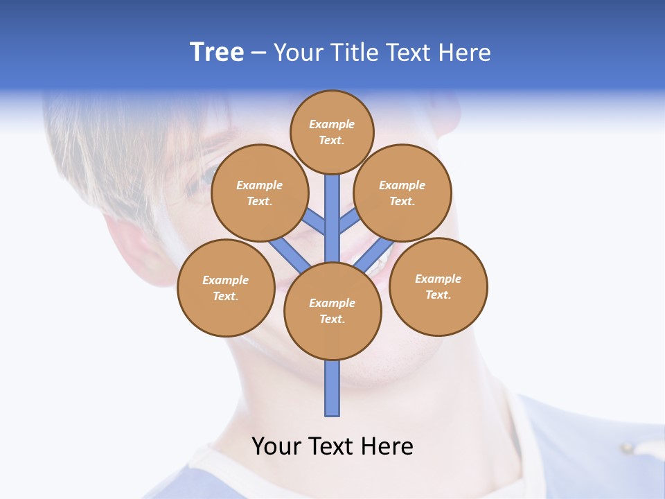 Smiling Face Of Handsome Teenager Male Person. PowerPoint Template