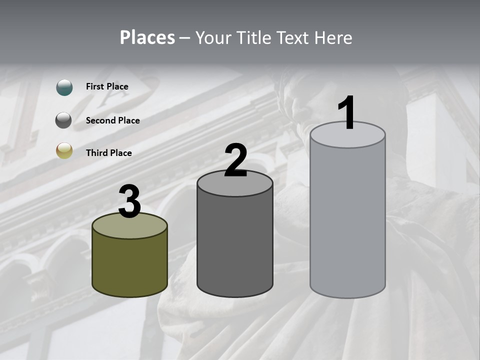 Famous Dante Sculpture Near Santa Croce Cathedral In Florence PowerPoint Template