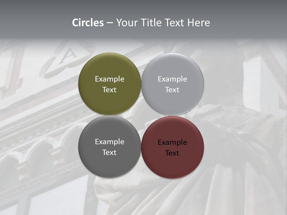 Famous Dante Sculpture Near Santa Croce Cathedral In Florence PowerPoint Template