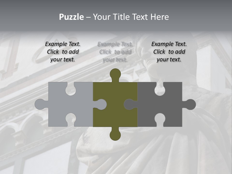 Famous Dante Sculpture Near Santa Croce Cathedral In Florence PowerPoint Template