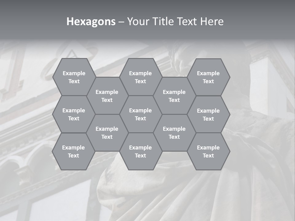 Famous Dante Sculpture Near Santa Croce Cathedral In Florence PowerPoint Template