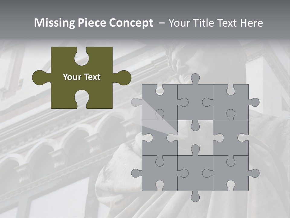 Famous Dante Sculpture Near Santa Croce Cathedral In Florence PowerPoint Template