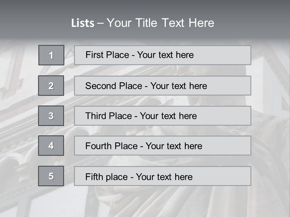 Famous Dante Sculpture Near Santa Croce Cathedral In Florence PowerPoint Template