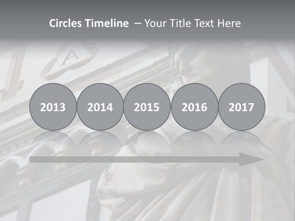 Famous Dante Sculpture Near Santa Croce Cathedral In Florence PowerPoint Template