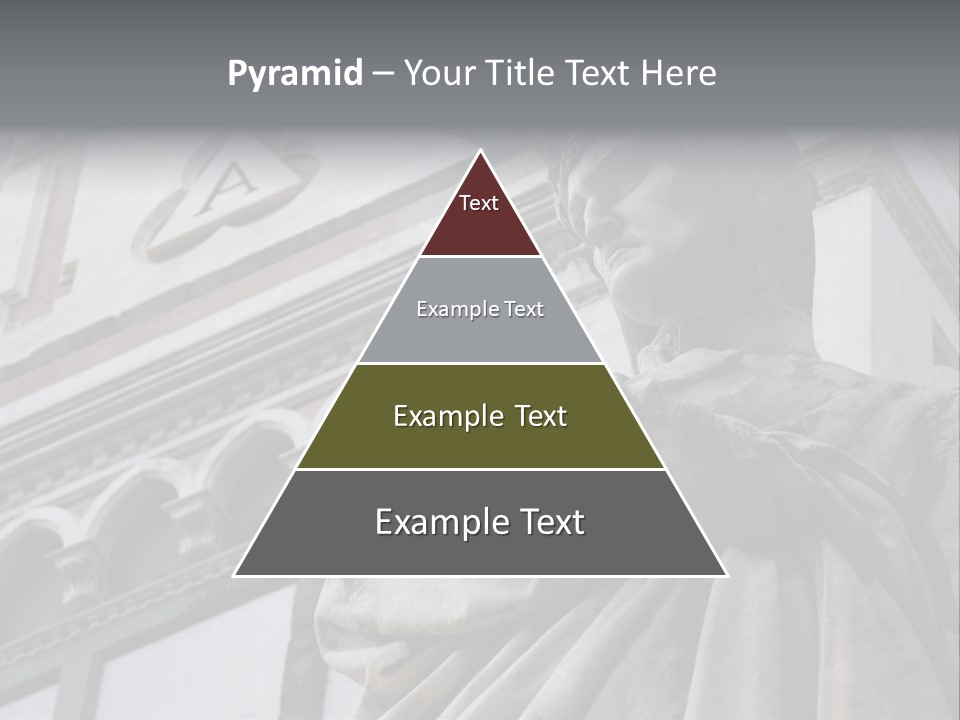 Famous Dante Sculpture Near Santa Croce Cathedral In Florence PowerPoint Template