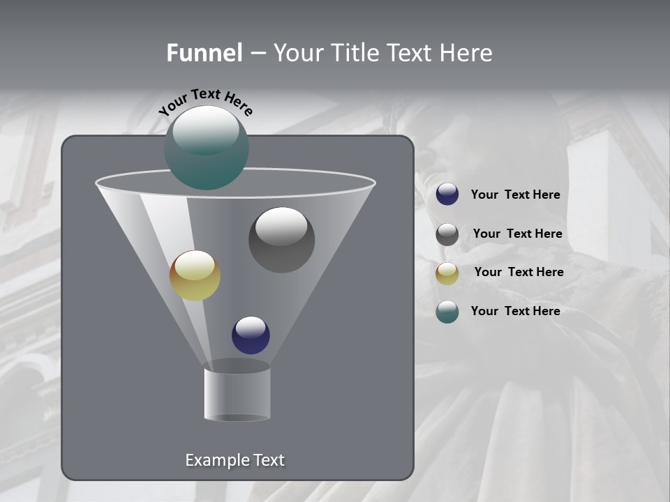 Famous Dante Sculpture Near Santa Croce Cathedral In Florence PowerPoint Template