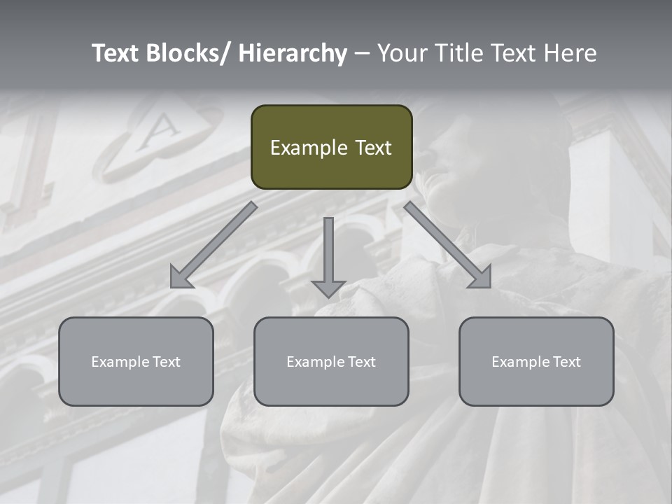 Famous Dante Sculpture Near Santa Croce Cathedral In Florence PowerPoint Template