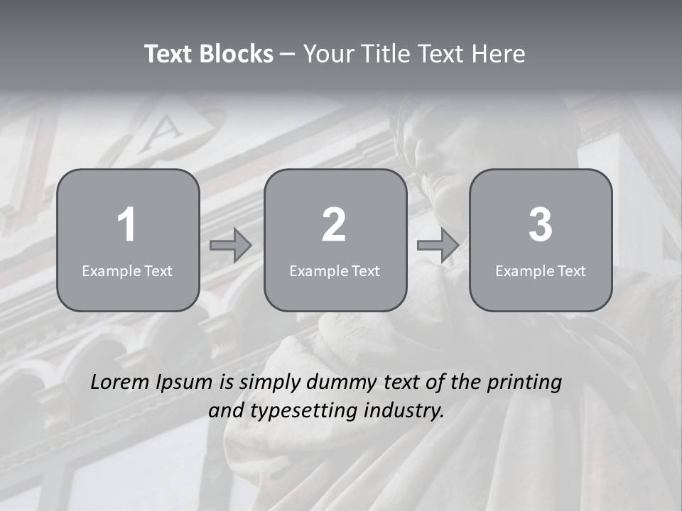 Famous Dante Sculpture Near Santa Croce Cathedral In Florence PowerPoint Template