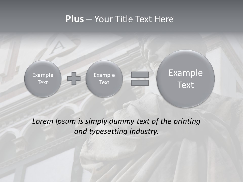 Famous Dante Sculpture Near Santa Croce Cathedral In Florence PowerPoint Template