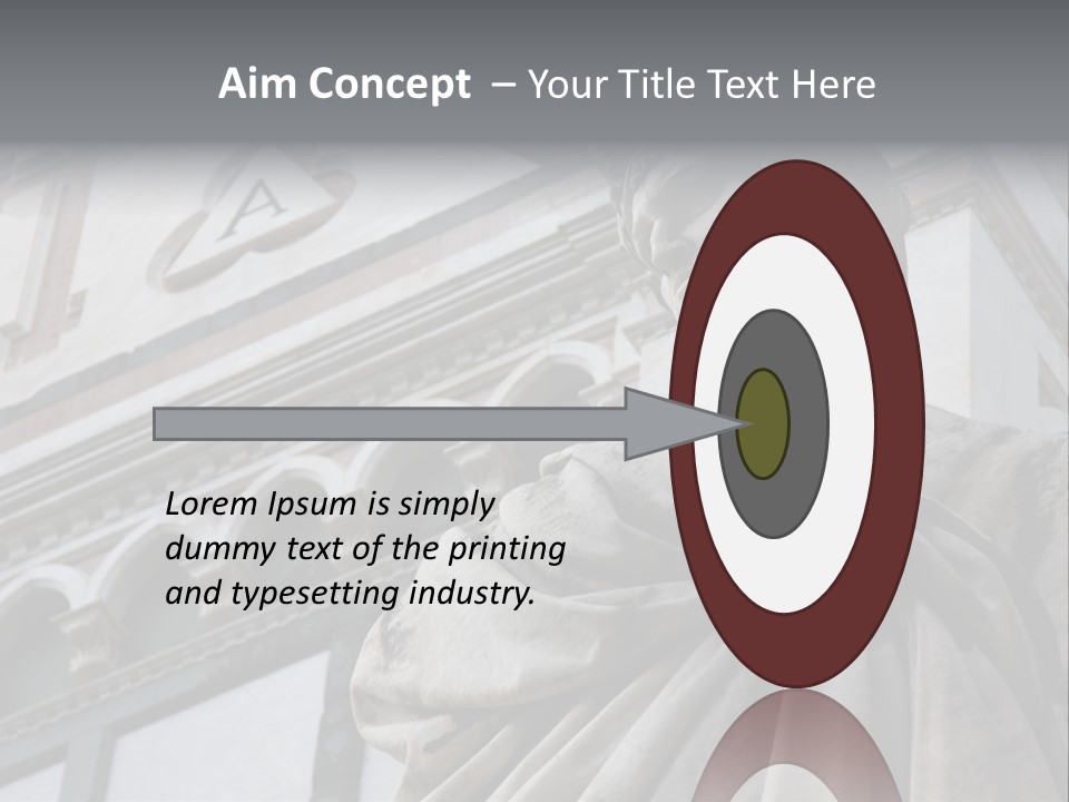 Famous Dante Sculpture Near Santa Croce Cathedral In Florence PowerPoint Template