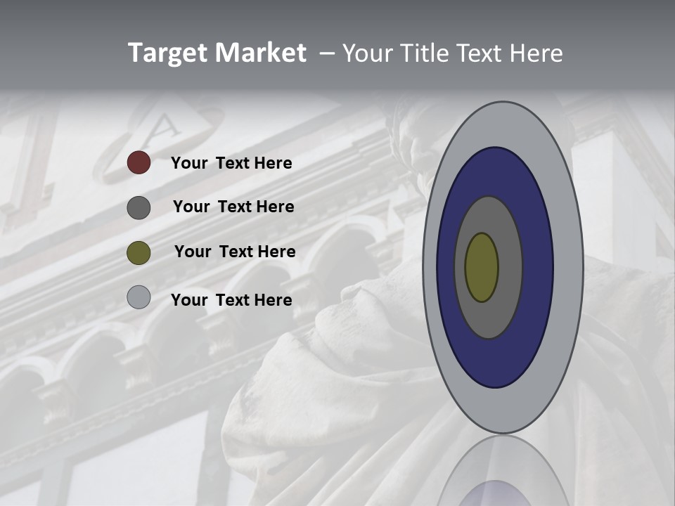 Famous Dante Sculpture Near Santa Croce Cathedral In Florence PowerPoint Template