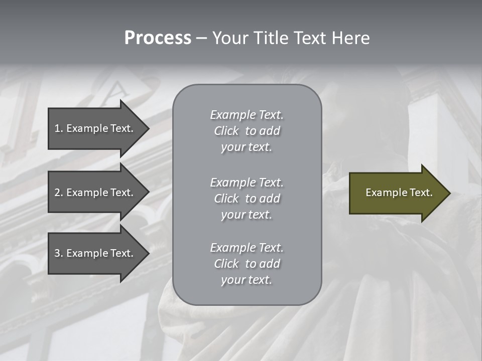 Famous Dante Sculpture Near Santa Croce Cathedral In Florence PowerPoint Template