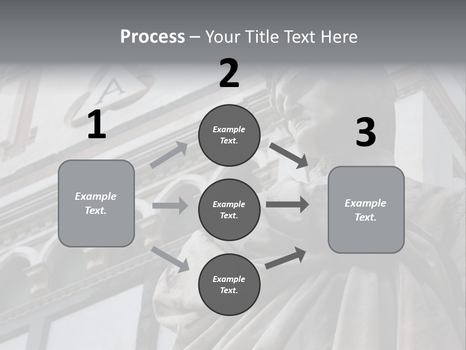 Famous Dante Sculpture Near Santa Croce Cathedral In Florence PowerPoint Template