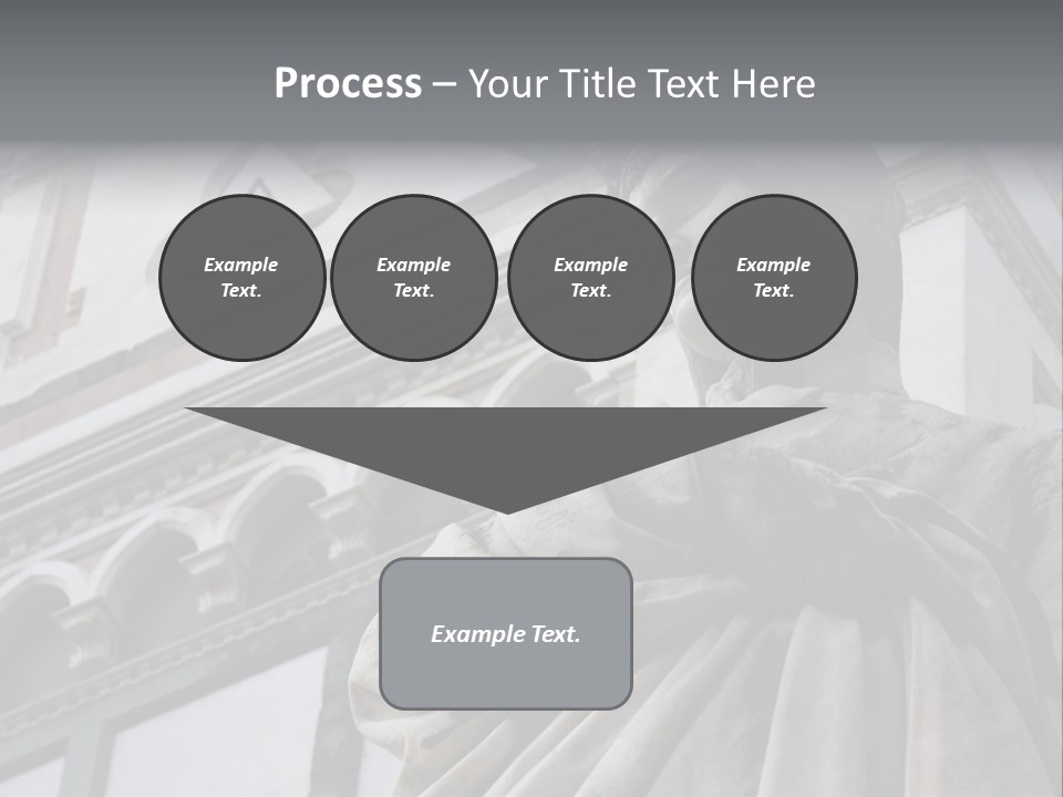 Famous Dante Sculpture Near Santa Croce Cathedral In Florence PowerPoint Template