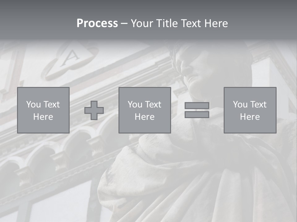 Famous Dante Sculpture Near Santa Croce Cathedral In Florence PowerPoint Template