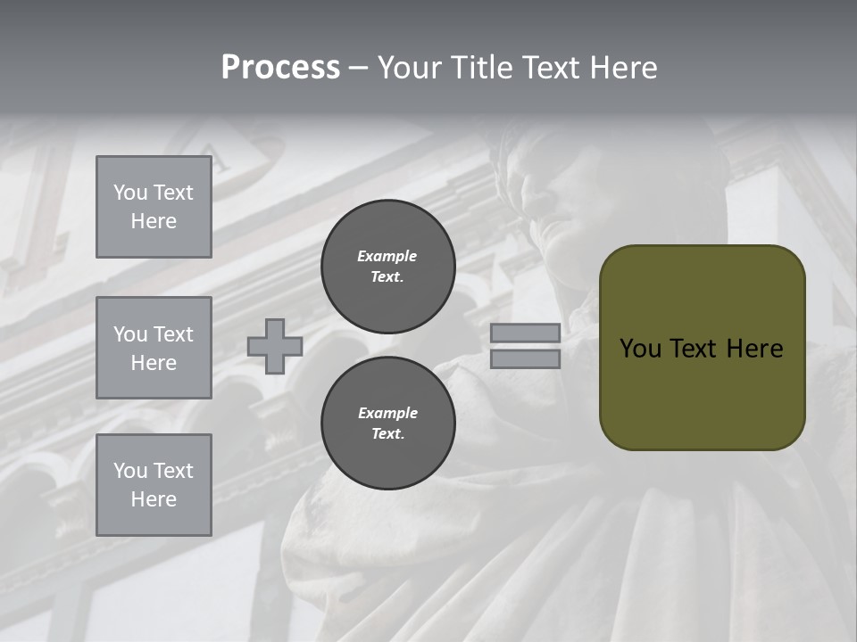 Famous Dante Sculpture Near Santa Croce Cathedral In Florence PowerPoint Template