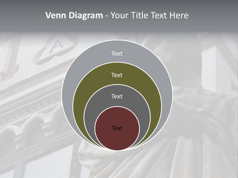 Famous Dante Sculpture Near Santa Croce Cathedral In Florence PowerPoint Template