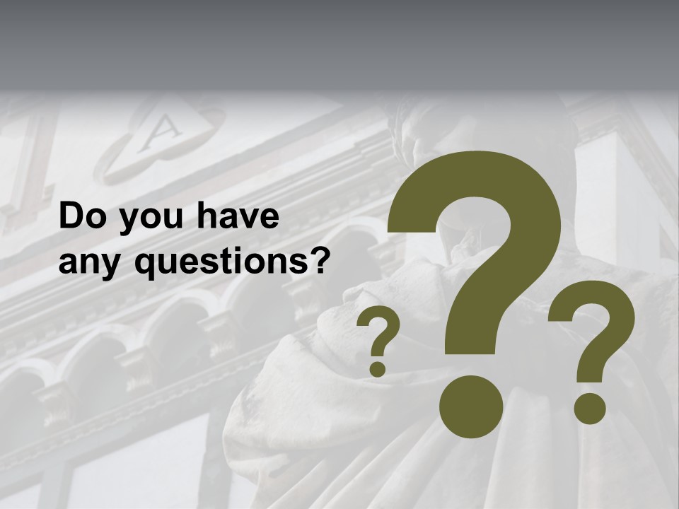 Famous Dante Sculpture Near Santa Croce Cathedral In Florence PowerPoint Template