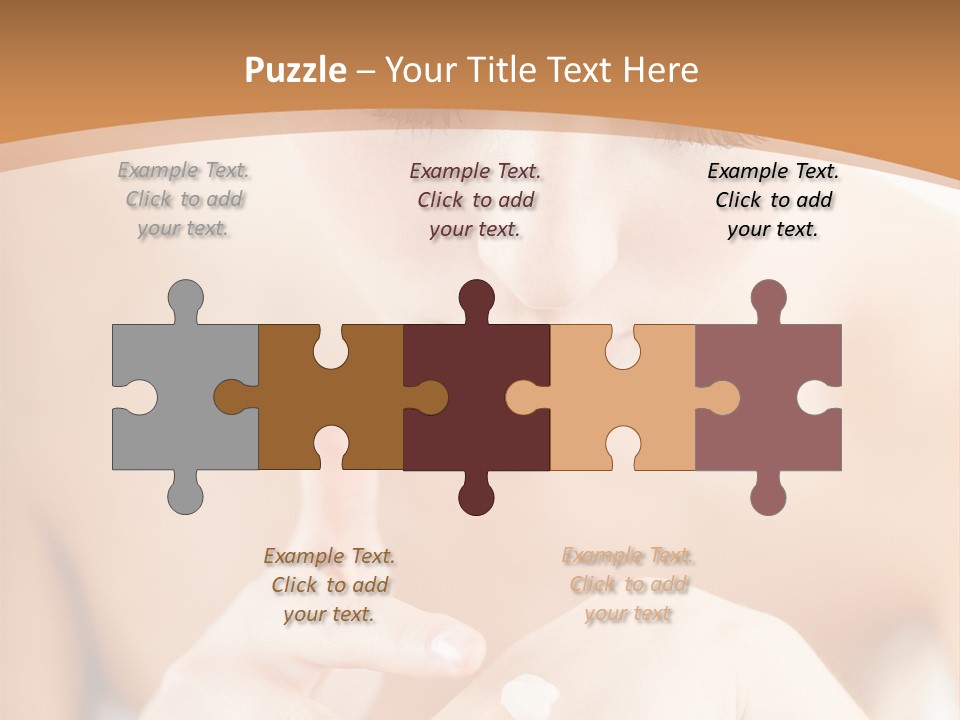 Young Beautiful Woman Applying Hands Cream And Looking At Camera PowerPoint Template