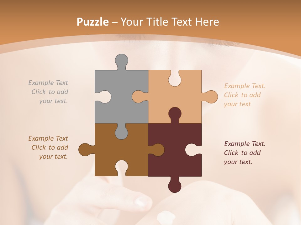 Young Beautiful Woman Applying Hands Cream And Looking At Camera PowerPoint Template