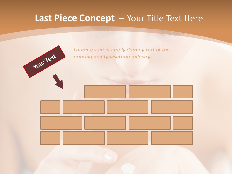 Young Beautiful Woman Applying Hands Cream And Looking At Camera PowerPoint Template