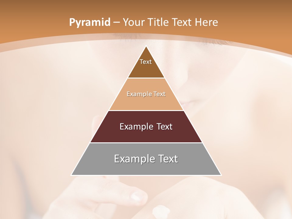 Young Beautiful Woman Applying Hands Cream And Looking At Camera PowerPoint Template