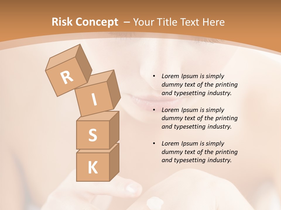 Young Beautiful Woman Applying Hands Cream And Looking At Camera PowerPoint Template