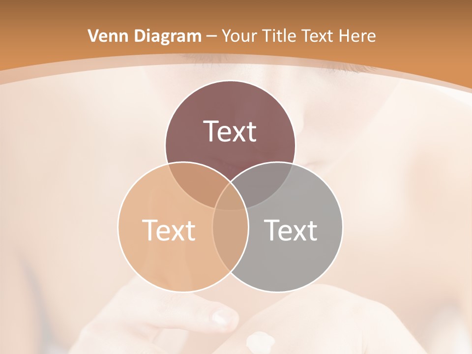 Young Beautiful Woman Applying Hands Cream And Looking At Camera PowerPoint Template