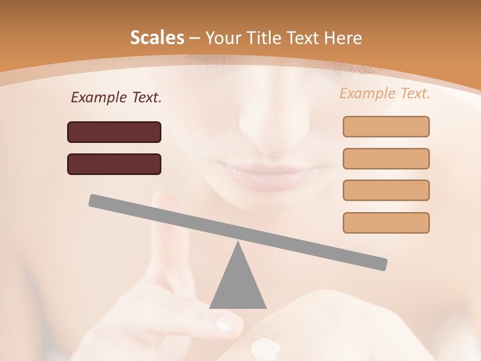 Young Beautiful Woman Applying Hands Cream And Looking At Camera PowerPoint Template