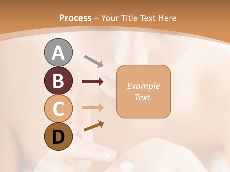 Young Beautiful Woman Applying Hands Cream And Looking At Camera PowerPoint Template