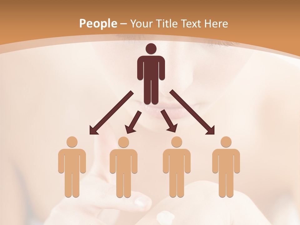 Young Beautiful Woman Applying Hands Cream And Looking At Camera PowerPoint Template