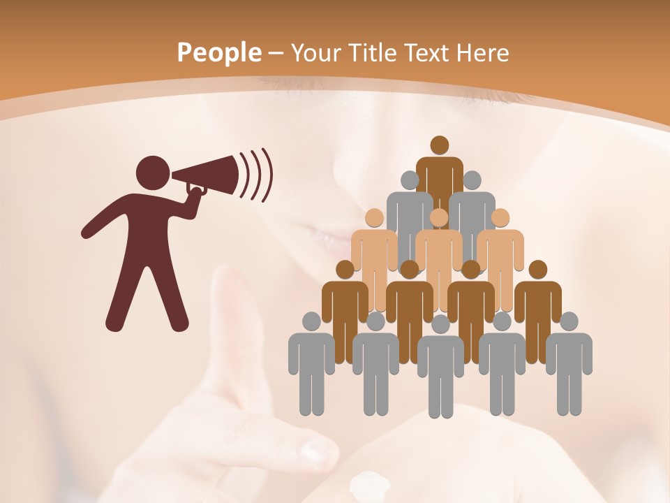 Young Beautiful Woman Applying Hands Cream And Looking At Camera PowerPoint Template