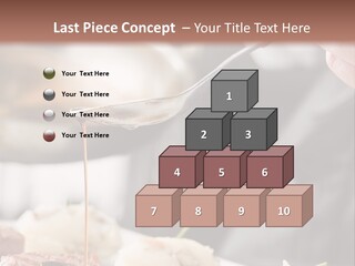 Chef Add Sause To A Beef On Professional Kitchen PowerPoint Template