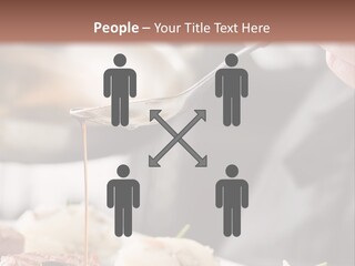 Chef Add Sause To A Beef On Professional Kitchen PowerPoint Template