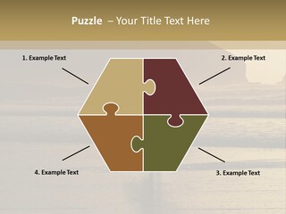 A Surfer Leaves The Surf As The Sun Sets At Polzeath Beach In Cornwall, Uk. PowerPoint Template