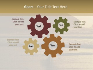 A Surfer Leaves The Surf As The Sun Sets At Polzeath Beach In Cornwall, Uk. PowerPoint Template