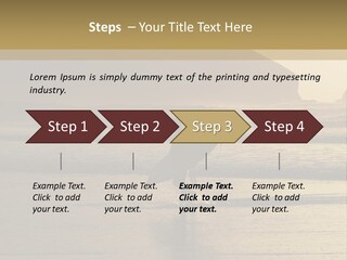 A Surfer Leaves The Surf As The Sun Sets At Polzeath Beach In Cornwall, Uk. PowerPoint Template