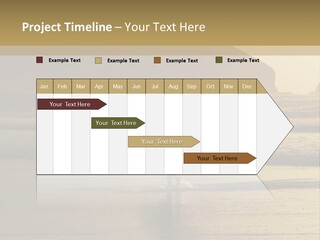 A Surfer Leaves The Surf As The Sun Sets At Polzeath Beach In Cornwall, Uk. PowerPoint Template