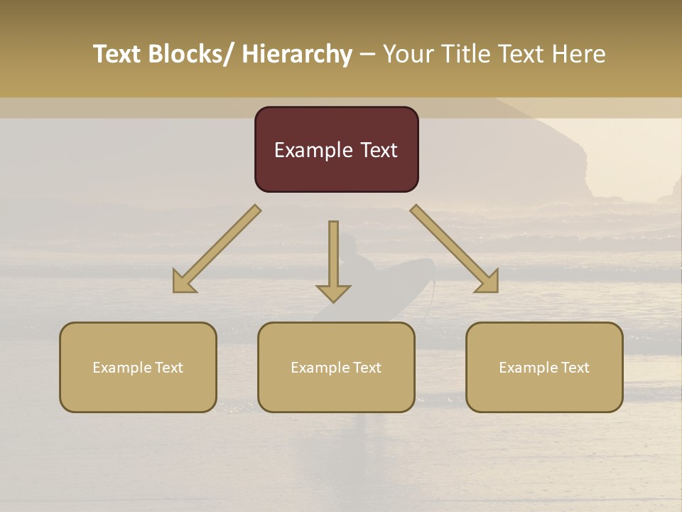 A Surfer Leaves The Surf As The Sun Sets At Polzeath Beach In Cornwall, Uk. PowerPoint Template