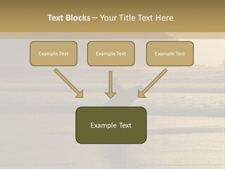 A Surfer Leaves The Surf As The Sun Sets At Polzeath Beach In Cornwall, Uk. PowerPoint Template