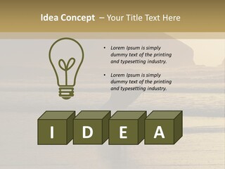 A Surfer Leaves The Surf As The Sun Sets At Polzeath Beach In Cornwall, Uk. PowerPoint Template