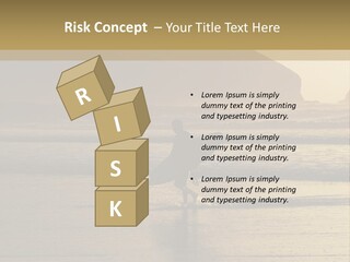 A Surfer Leaves The Surf As The Sun Sets At Polzeath Beach In Cornwall, Uk. PowerPoint Template