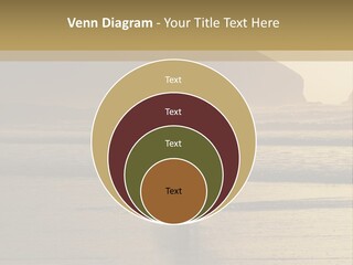 A Surfer Leaves The Surf As The Sun Sets At Polzeath Beach In Cornwall, Uk. PowerPoint Template