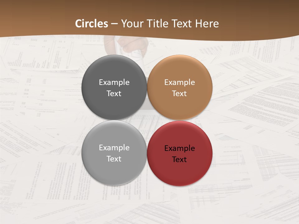 Stress By Bureaucracy And Paper Filing PowerPoint Template