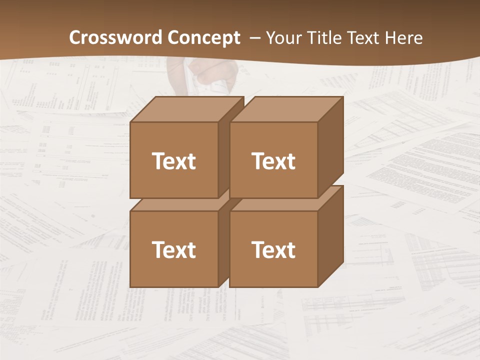 Stress By Bureaucracy And Paper Filing PowerPoint Template