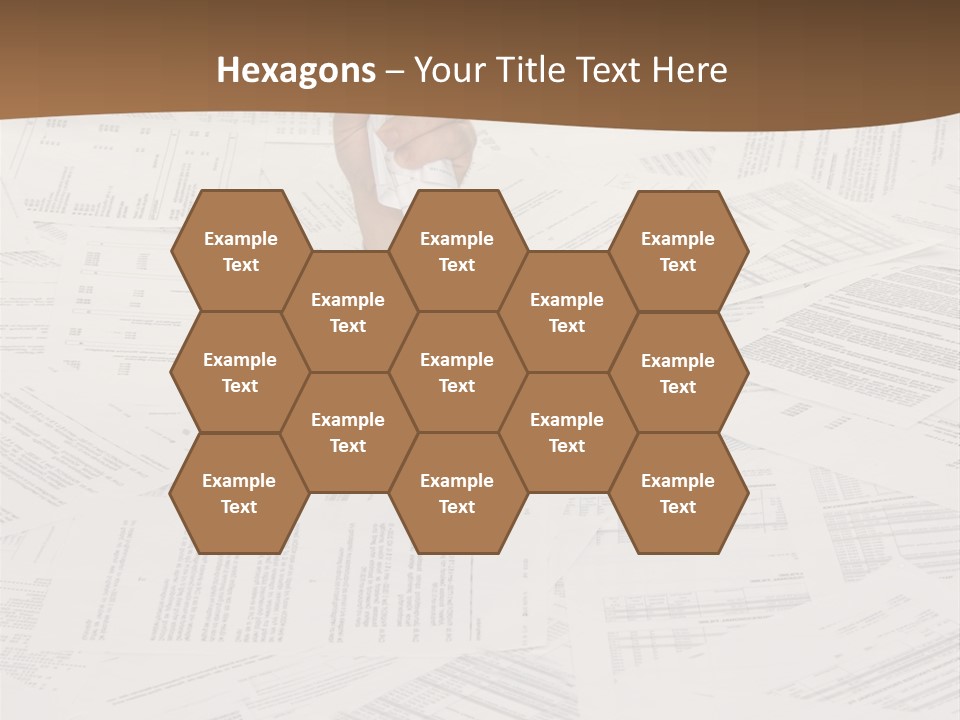 Stress By Bureaucracy And Paper Filing PowerPoint Template
