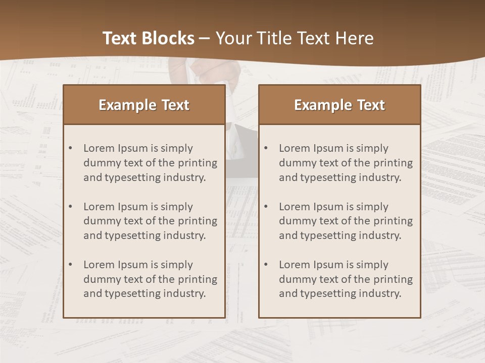 Stress By Bureaucracy And Paper Filing PowerPoint Template
